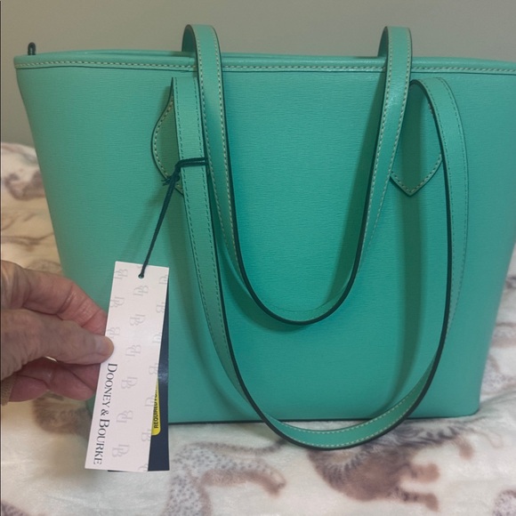 Dooney & Bourke Aqua Tote Bag - Picture 4 of 7